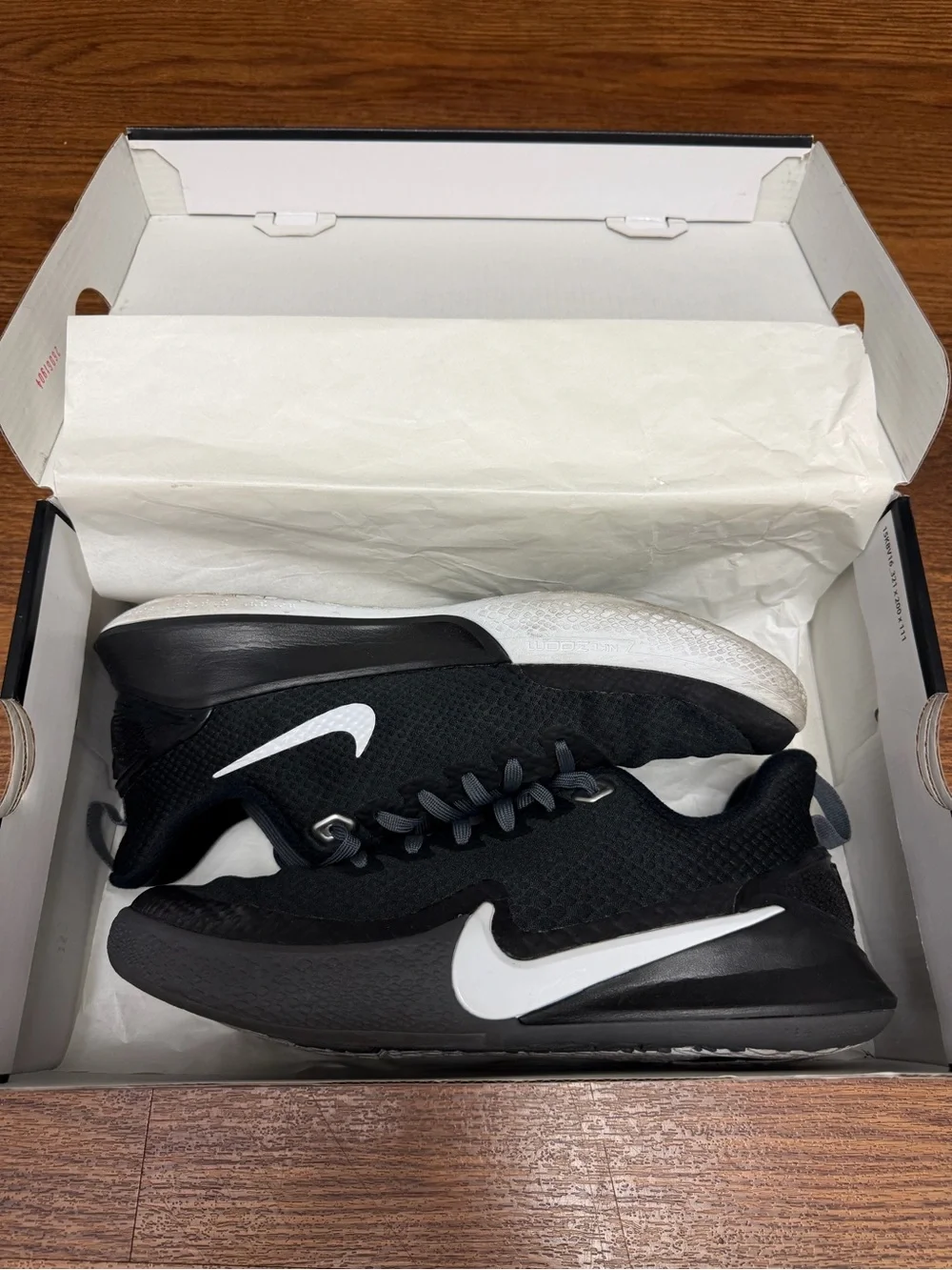 Nike Kobe Mamba Focus TB AT1214-001 Black White Dark Grey Men’s 8 OG Box